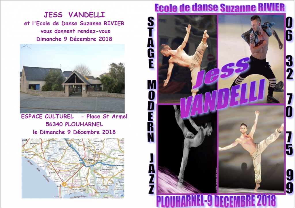 Stage Jess Vandelli, école de danse Suzanne Rivier